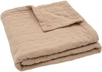 Paturica din muselina Jollein Jacquard Biscuit, 75x100 cm