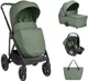 Carucior 3 in 1 KikkaBoo Chiara Army Green foto