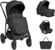 Carucior 3 in 1 KikkaBoo Chiara Black foto