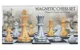 Joc de masa Board Games Sah magnetic cu piese aurii si argintii foto