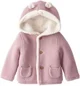 Carter's Cardigan captusit cu sherpa si gluga Pink Solid foto