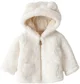Carter's Cardigan captusit cu sherpa si gluga Ivory Solid foto