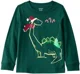 Carter's Bluza cu maneca lunga Green Dino foto