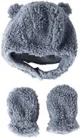 Carter's Set 2 piese Sherpa Blue - caciulita si manusi foto