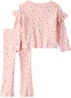 Carter's Set 2 piese Pink Floral - bluza si pantaloni foto