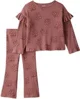 Carter's Set 2 piese Brown Floral - bluza si pantaloni foto