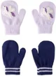 Carter's Set 2 perechi de manusi Mitten Purp Unicorn-Navy Stripe foto