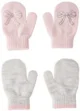 Carter's Set 2 perechi de manusi Mitten Pink Bow-Grey foto