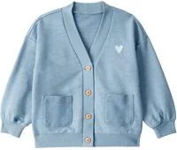 Carter's Хлопковый кардиган на пуговицах Terry Blue Heart foto