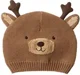 Carter's Caciulita Christmas Hat Brown Crochet Reindeer foto