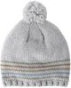 Carter's Caciulita cu pompom Grey Stripe Pom foto