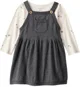 Carter's Платье-сарафан с боди из хлопка Gray Bow foto