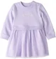 Carter's Rochita cu maneca lunga cu tul Lavender Bow foto