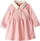 Carter's Rochita din bumbac cu maneca lunga Pink Varsity foto