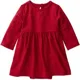 Carter's Rochita tip body cu maneca lunga Christmas Red Solid foto