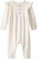 Carter's Хлопковый комбинезон Ivory Flutter foto