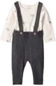 Carter's Set 2 piese Gray Sheep - body si pantaloni cu bretele foto
