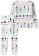 Carter's Pijama din bumbac Christmas Ivory Fair Isle foto