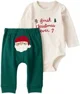 Carter's Set 2 piese My 1st Christmas - body si pantaloni foto
