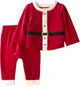 Carter's Set 2 piese Red Santa Christmas Novelty - bluza si pantaloni foto