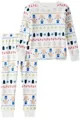 Carter's Pijama din bumbac Christmas Ivory Fair Isle foto