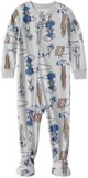 Carter's Pijama din bumbac cu botosei Grey Tool foto