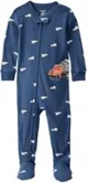Carter's Pijama din bumbac cu botosei Blue Construction foto