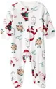 Carter's Pijama din microfleece Tan Santa Christmas foto