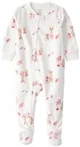 Carter's Pijama din fleece Ivory Bunny Floral foto