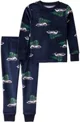 Carter's Pijama din fleece Velboa Navy Car foto