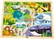 Puzzle din lemn Viga Toys Gradina zoologica, 48 elem. foto