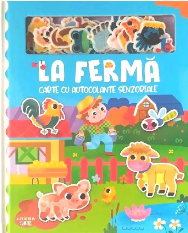 La ferma. Carte cu autocolante senzoriale foto