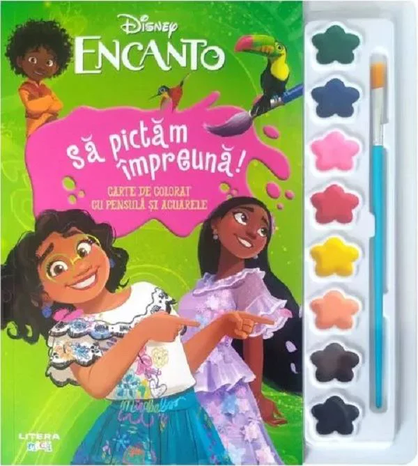 Encanto. Sa pictam impreuna! Carte de colorat cu pensula si acuarele foto