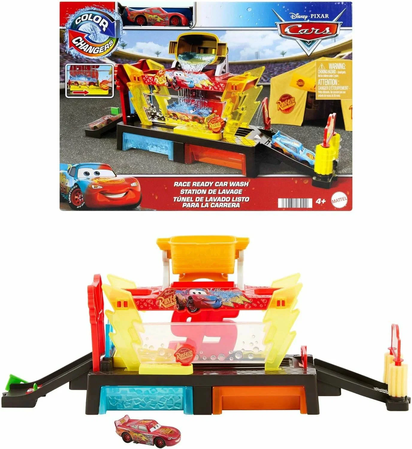 image for Игровой набор Hot Wheels «Мойка автомобилей Color Changers» с Молнией МакКуин foto