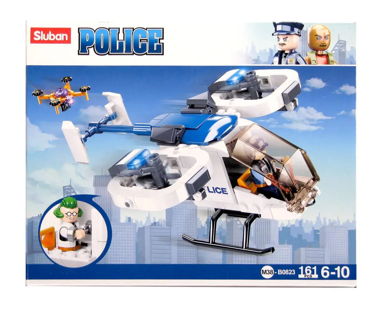 Set de constructie Sluban Elicopter blindat, 161 piese foto