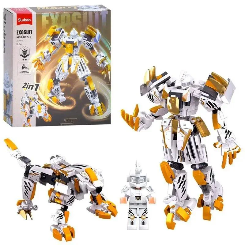 image for Конструктор Sluban Робот-Тигр 2 в 1 – 254 детали foto