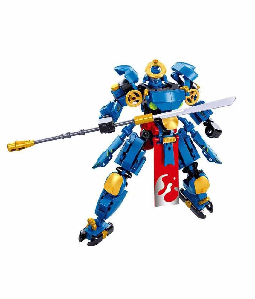 Set de constructie Sluban Samuraiul Albastru, 230 piese foto
