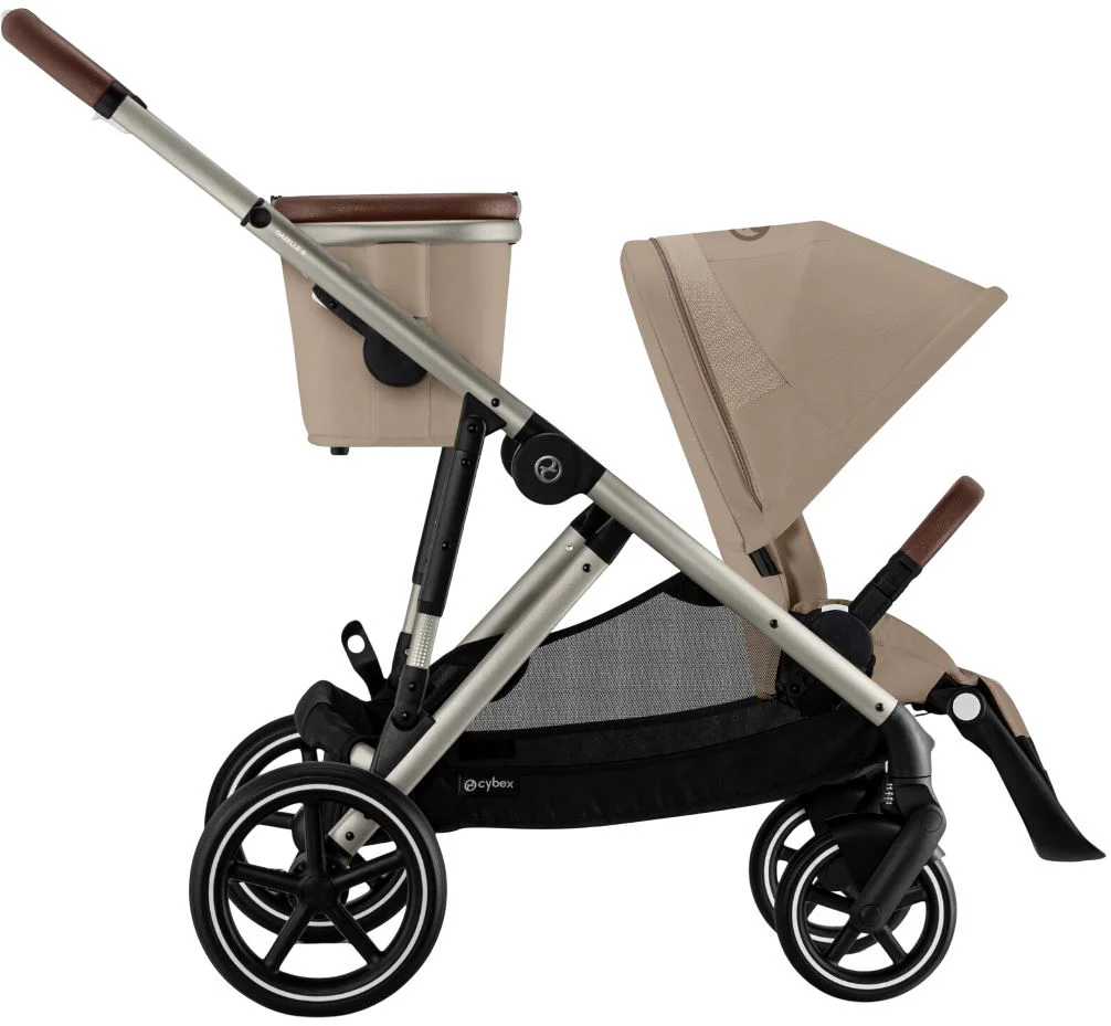 image for Двойная коляска Cybex Gazelle S TPE BP Almond Beige foto