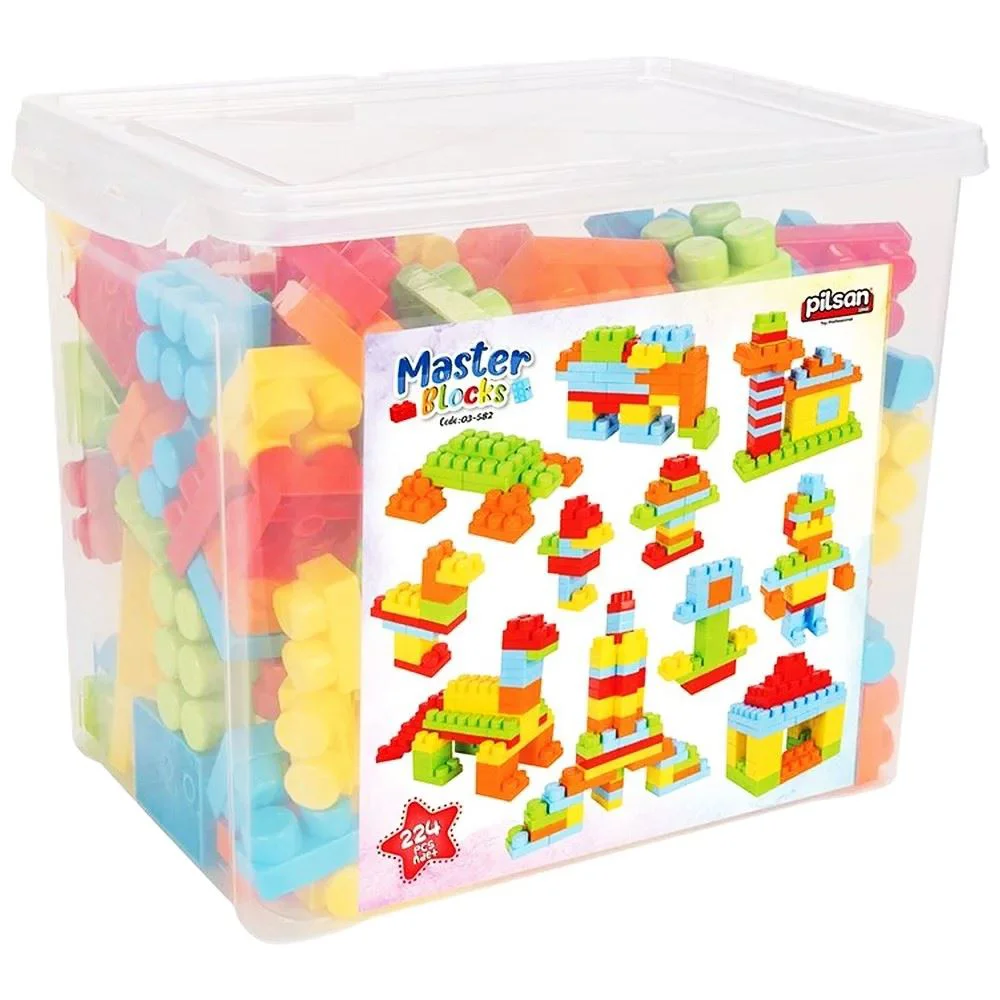 image for Конструктор Pilsan Master Blocks, 224 деталей foto