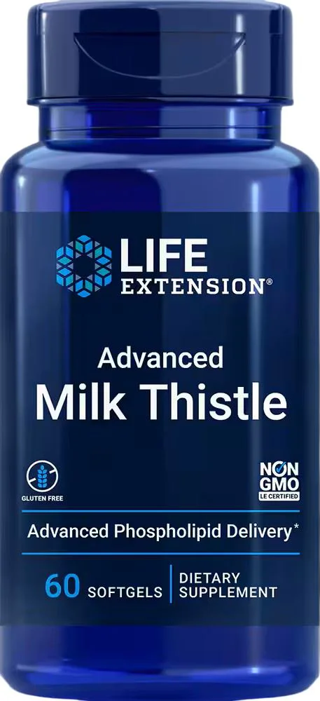 image for Пищевая добавка Life Extension Advanced Milk Thistle, 60 капсул foto
