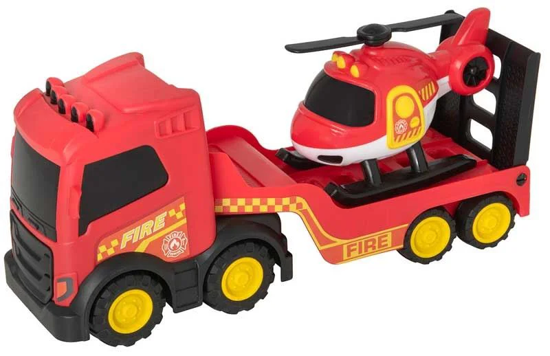 image for Transportor de pompieri HTI Teamsterz cu elicopter foto