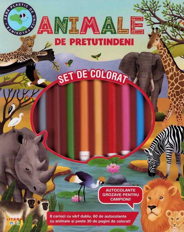 image for Animale de pretutindeni. Set de colorat foto