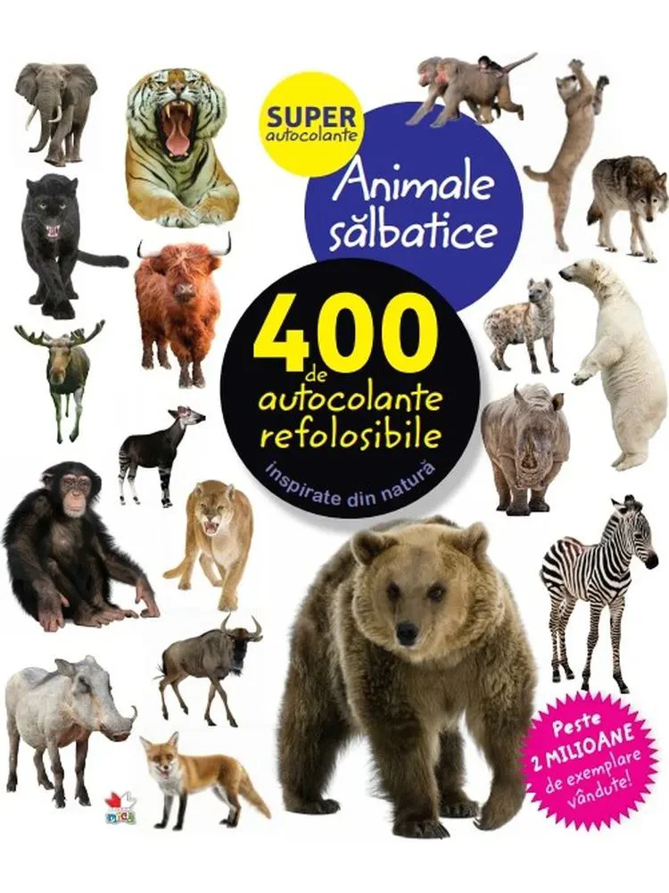 Animale salbatice. 400 de autocolante refolosibile foto
