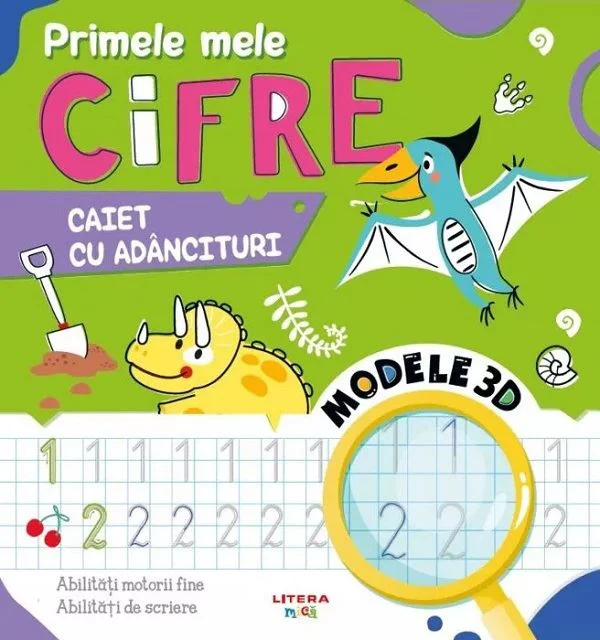 Primele mele cifre. Caiet cu adancituri foto
