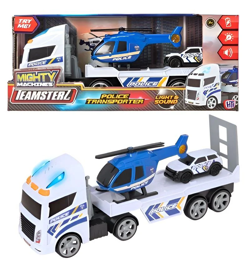 image for Transportor de politie HTI Teamsterz cu elicopter si masina foto