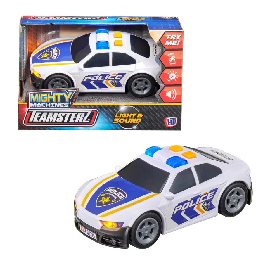Masinuta de politie HTI Teamsterz cu lumina si sunet, (in ass.) foto