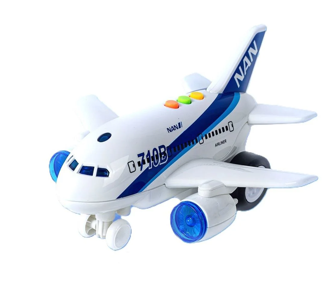 Avion cu frictiune Wenyi cu lumini si sunete, 1:200 foto
