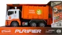 Camion de gunoi cu inertie Wenyi Think Green cu lumina si sunet, 1:10 foto
