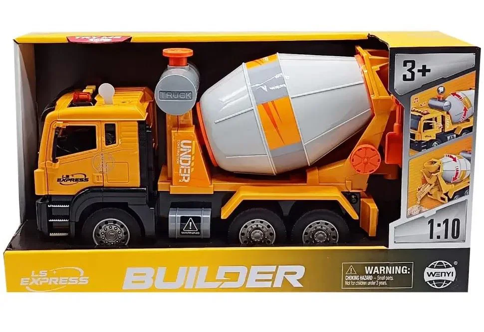 Camion-betonier Wenyi cu frictiune, 1:10 foto