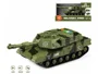 Tanc militar cu inertie Wenyi camuflaj verde cu lumina si sunet, 1:16 foto